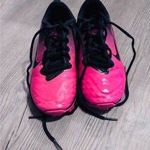 Nike Black and Gray Youth Soccer Cleats